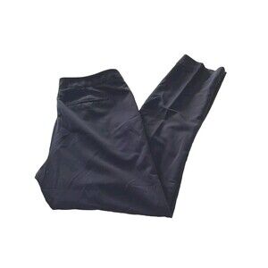 Worthington Women's Slim Fit Trouser Navy Blue Size 12 Zippered Front Pockets